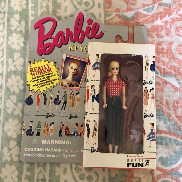 vintage barbie keychain